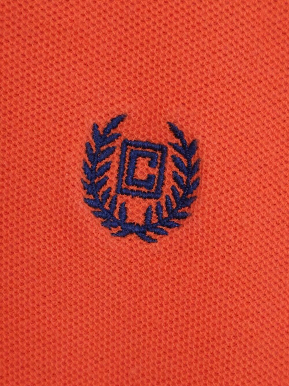 💜 2 for $25 💜 Chaps Orange Pique Cotton Polo Shirt Embroidered Crest (Men’s L) - Picture 5 of 9